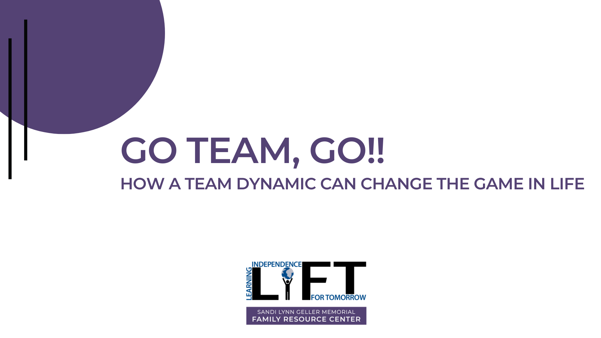 Go Team, Go! How a Team Dynamic Can Change the Game in Life