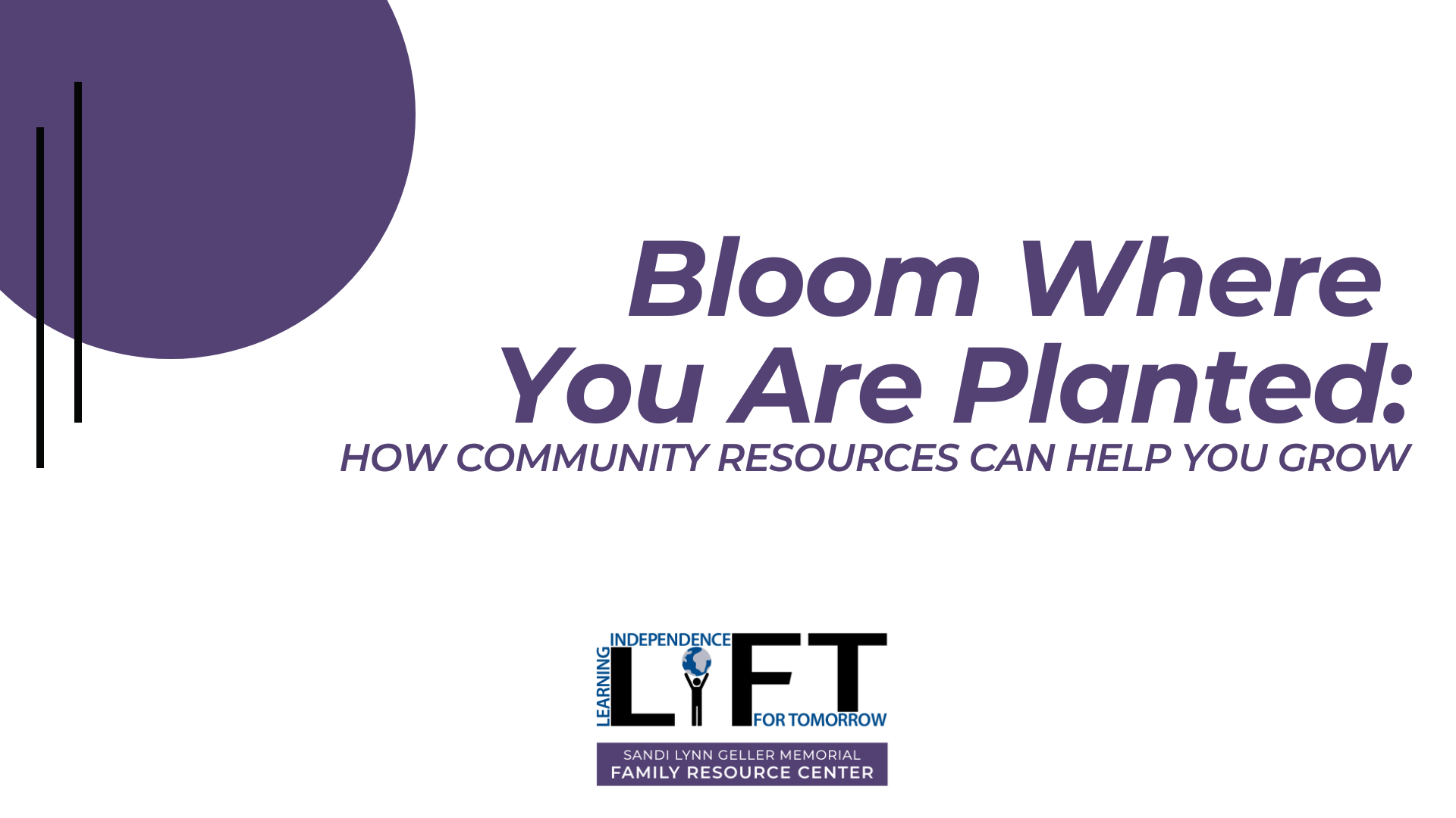 Bloom Where You Are Planted: How Community Resources Can Help You Grow